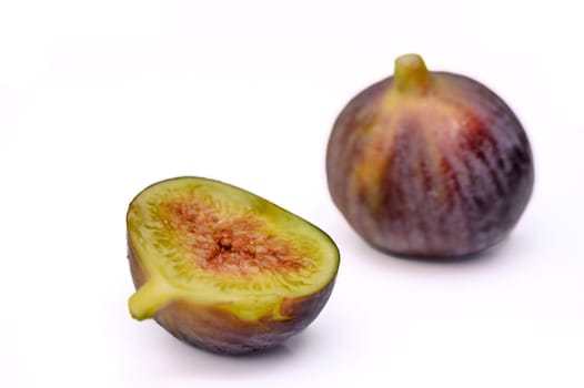 fresh appetizing figs on white background 7