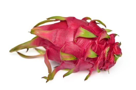 fresh red dragon fruit - pitahaya on white background 5