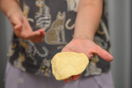 woman making buns in the kitchen 3