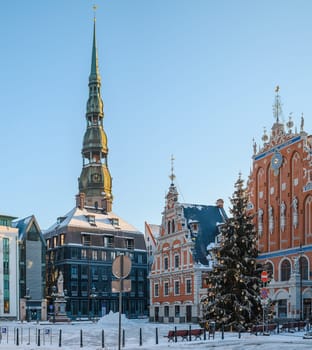 Town Hall Square in Old Riga in Latvia 1