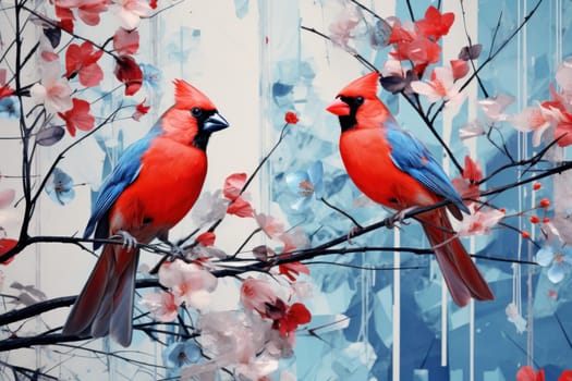 A stunning portrayal of winter's avian beauty, showcasing the artful photography of birds like cardinals, chickadees, and blue jays set against the pristine canvas of snow.