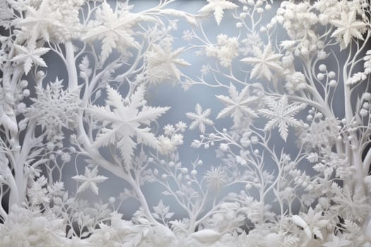 A mesmerizing exploration of winter's artistic side, unveiling captivating abstract patterns etched in the delicate intricacies of snow and frost on various surfaces.