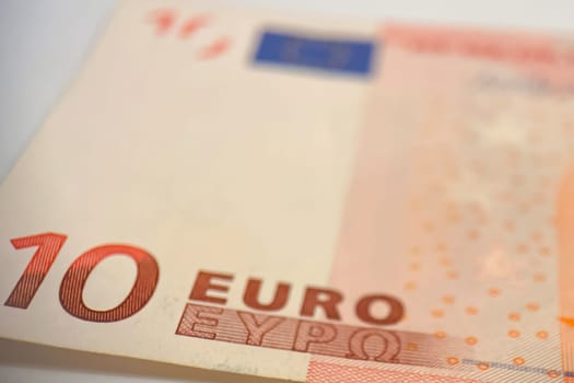 Euro banknotes. Euro, the common currency of the European Union. A financial instrument that plays an important role in the European economy.