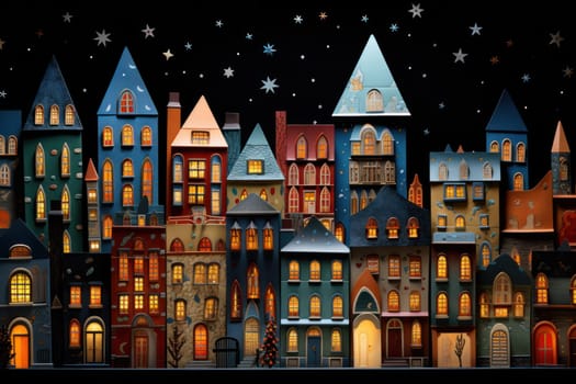 An enchanting portrayal of the holiday season, featuring the dazzling brilliance of Christmas lights, ornaments, and festive adornments that transform towns and neighborhoods into magical wonderlands.