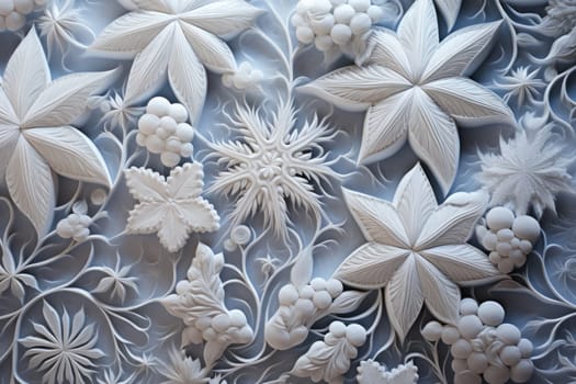 A mesmerizing exploration of winter's artistic side, unveiling captivating abstract patterns etched in the delicate intricacies of snow and frost on various surfaces.