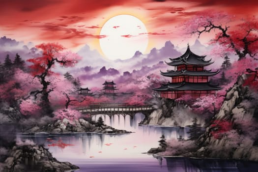 An exquisite visual representation of the winter skies, highlighting the unique color schemes and breathtaking beauty brought by the low-angled sun during winter sunrises and sunsets.