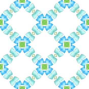 Summer exotic seamless border. Green incredible boho chic summer design. Textile ready nice print, swimwear fabric, wallpaper, wrapping. Exotic seamless pattern.