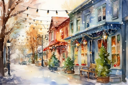 An enchanting portrayal of the holiday season, featuring the dazzling brilliance of Christmas lights, ornaments, and festive adornments that transform towns and neighborhoods into magical wonderlands.