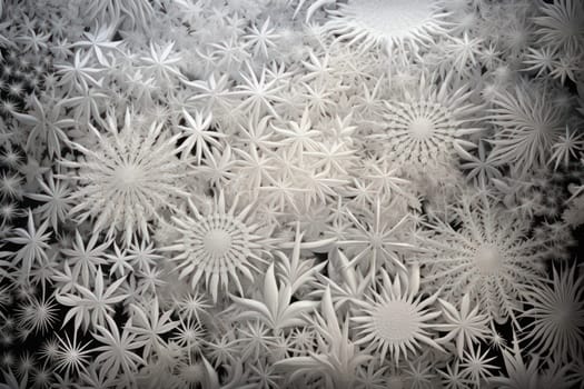 A mesmerizing exploration of winter's artistic side, unveiling captivating abstract patterns etched in the delicate intricacies of snow and frost on various surfaces.