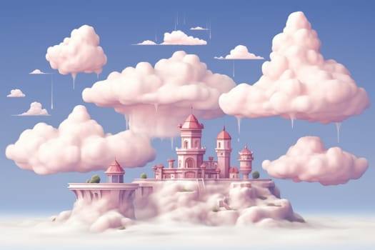 In the realm of fantasy, whimsical cloud castles grace the skies, defying gravity and capturing the imagination of dreamers.