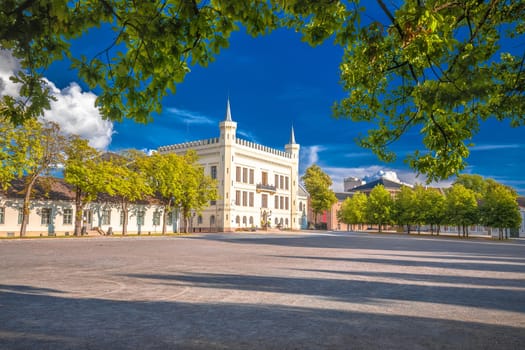 Oslo historic architecture square view, Kingdom of Norway