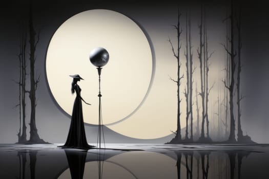 A mesmerizing portrayal of enchanted shadow mirrors, each reflecting tantalizing glimpses of parallel realms and alternate versions of oneself.
