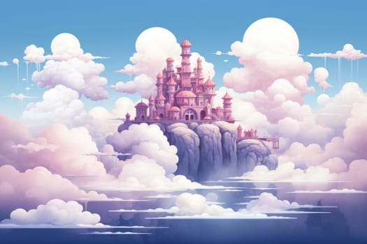 In the realm of fantasy, whimsical cloud castles grace the skies, defying gravity and capturing the imagination of dreamers.