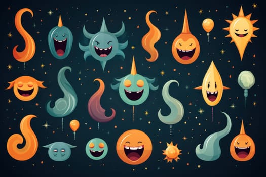 A whimsical portrayal of mischievous laughter sprites, their infectious joy and mirth radiating as they frolic through enchanted meadows.
