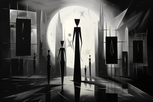 A mesmerizing portrayal of enchanted shadow mirrors, each reflecting tantalizing glimpses of parallel realms and alternate versions of oneself.