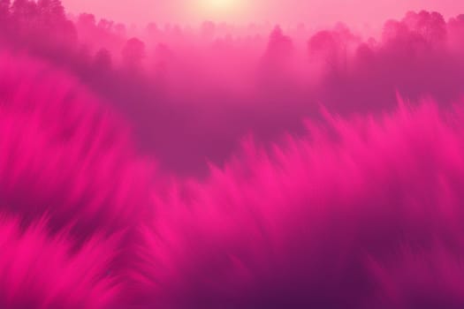 natural landscape magenta toned illustration generative ai art