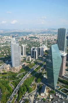 turkey istanbul 12 june 2023. QNB financial bank in sisli .