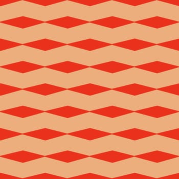 Groovy aestethic seamless pattern with triangles in the style of the 70s and 60s