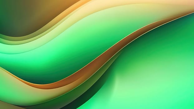 Abstract wavy background. 3d rendering, 3d illustration.abstract background with smooth lines in green, yellow and brown colors.Abstract green background with smooth wavy lines. Vector Illustration.