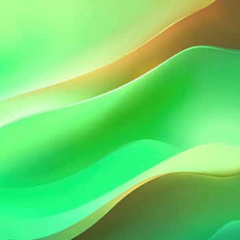 Abstract wavy background. 3d rendering, 3d illustration.abstract background with smooth lines in green, yellow and brown colors.Abstract green background with smooth wavy lines. Vector Illustration.