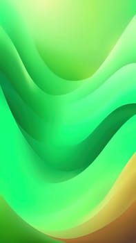 Abstract wavy background. 3d rendering, 3d illustration.abstract background with smooth lines in green, yellow and brown colors.Abstract green background with smooth wavy lines. Vector Illustration.