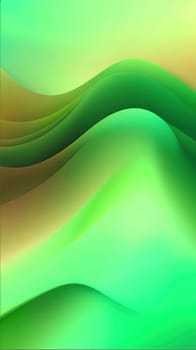 Abstract wavy background. 3d rendering, 3d illustration.abstract background with smooth lines in green, yellow and brown colors.Abstract green background with smooth wavy lines. Vector Illustration.