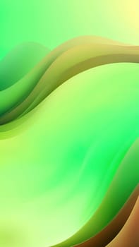 Abstract wavy background. 3d rendering, 3d illustration.abstract background with smooth lines in green, yellow and brown colors.Abstract green background with smooth wavy lines. Vector Illustration.