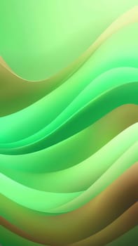 Abstract wavy background. 3d rendering, 3d illustration.abstract background with smooth lines in green, yellow and brown colors.Abstract green background with smooth wavy lines. Vector Illustration.