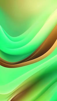 Abstract wavy background. 3d rendering, 3d illustration.abstract background with smooth lines in green, yellow and brown colors.Abstract green background with smooth wavy lines. Vector Illustration.