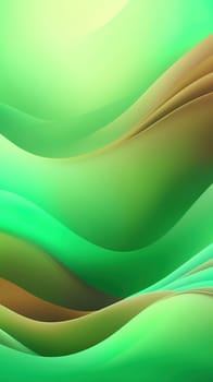 Abstract wavy background. 3d rendering, 3d illustration.abstract background with smooth lines in green, yellow and brown colors.Abstract green background with smooth wavy lines. Vector Illustration.