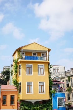 Colourful houses in Balat, Istanbul