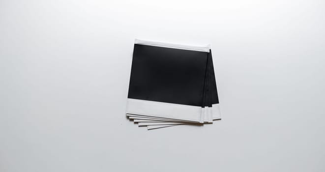 Pile of photo frames on white background. Empty photo frames on white background. download photo