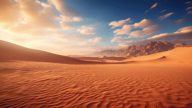 Desert background landscape. Background of the desert. AI