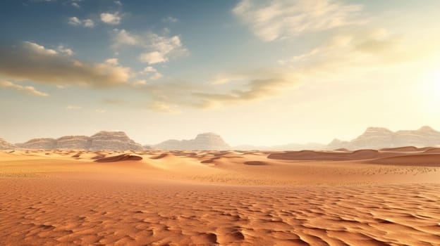 Desert background landscape. Background of the desert. AI