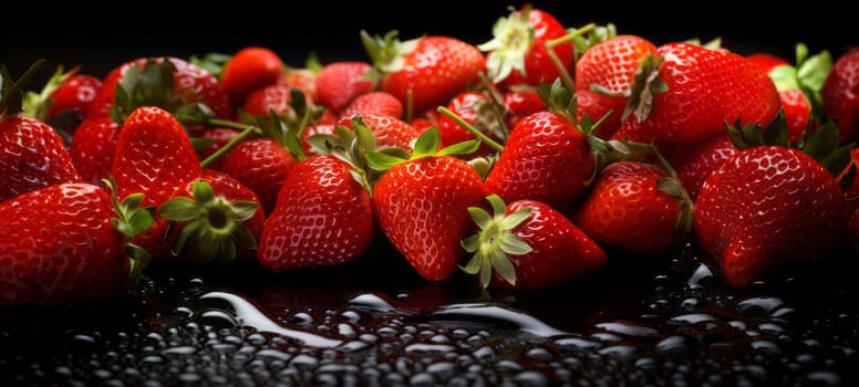 Strawberries background. Strawberry Food background.