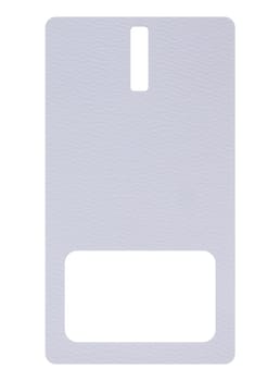 Blank white paper tag, price tag for product