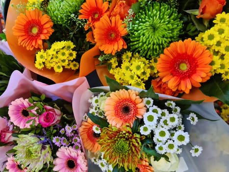 Colourful flowers in a beautiful bouquet