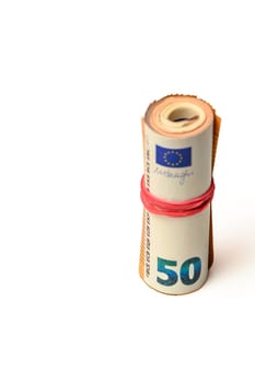 50 euro bills on white background 5