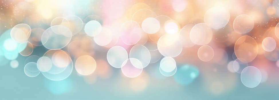 background texture pastel gold colours christmas bright light holiday glow banner beauty blur purple defocused abstract glistering shine decoration bokeh shiny. Generative AI.