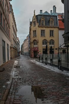 beautiful colorful houses in Old Riga 2