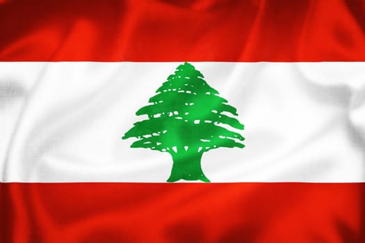 Grunge 3D illustration of Lebanon flag, concept of Lebanon 