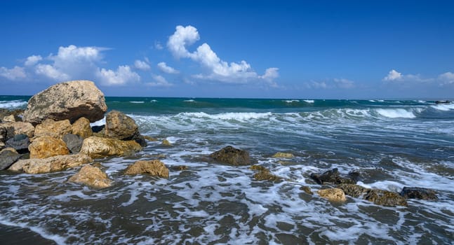 autumn sunny day on the Mediterranean sea 1