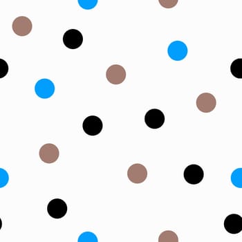 Polka Dot Seamless Pattern. Circles ornament Digital Paper. Dots background. Polka Dot on White Background.