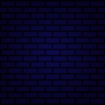 Blue brick wall texture, background illustration