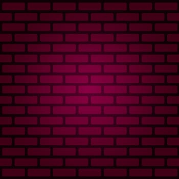 Purple brick wall texture, background illustration
