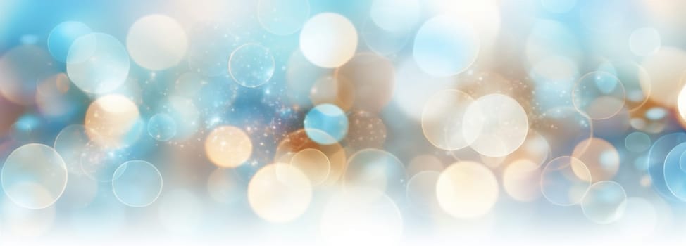 party defocused bright christmas bokeh blurred glowing abstract pattern star texture light shine pastel shiny design white glistering decoration colourful background. Generative AI.