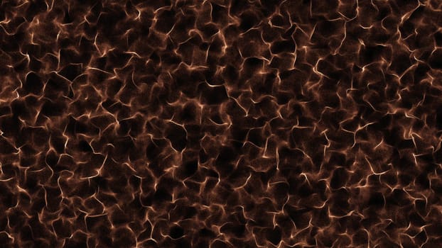 Flow wave particles. Computer generated 3d render