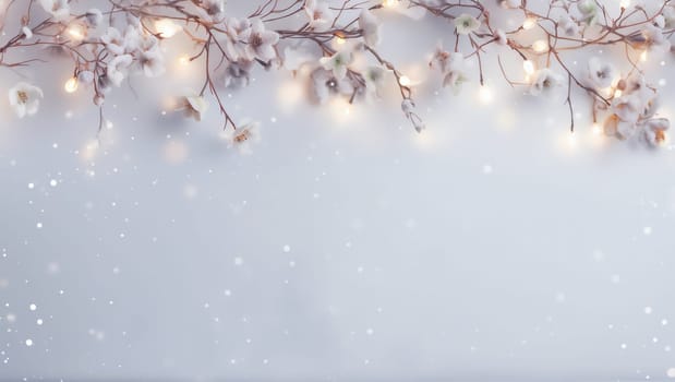 New Year's background. Falling snow that falls in winter. High quality illustration