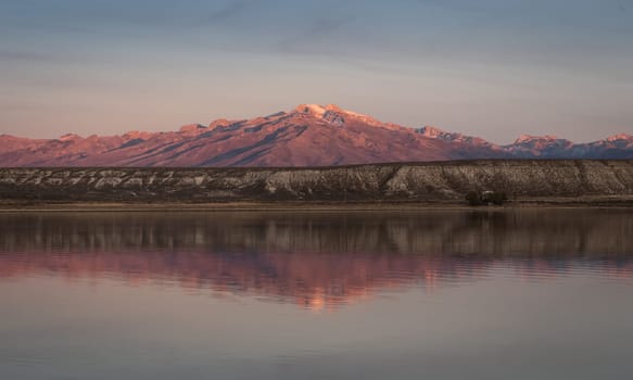 Ruby Red Mountain Sunset in Nevada