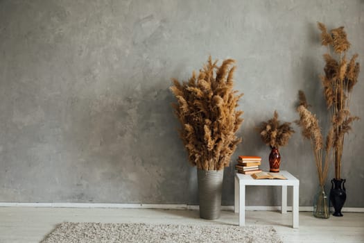 many books in the interior coffee table brown flower